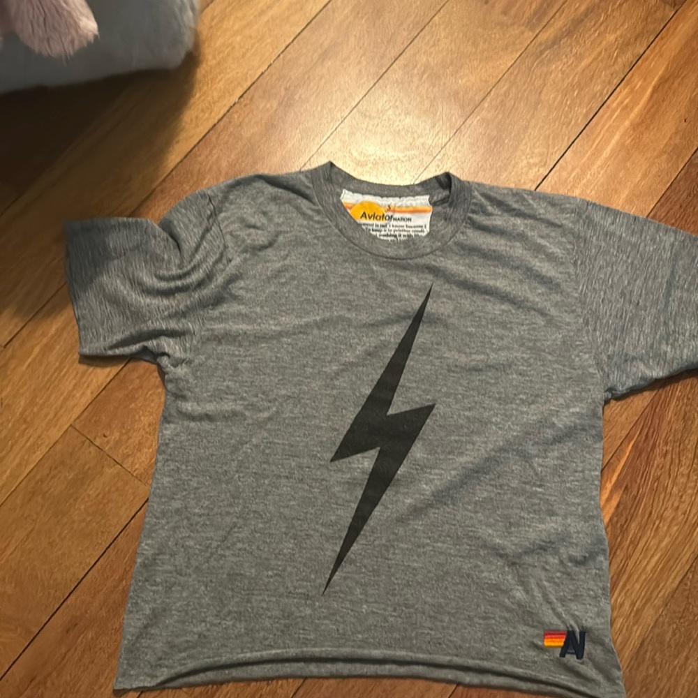 Women’s Aviator Nation lightning bolt tshirt